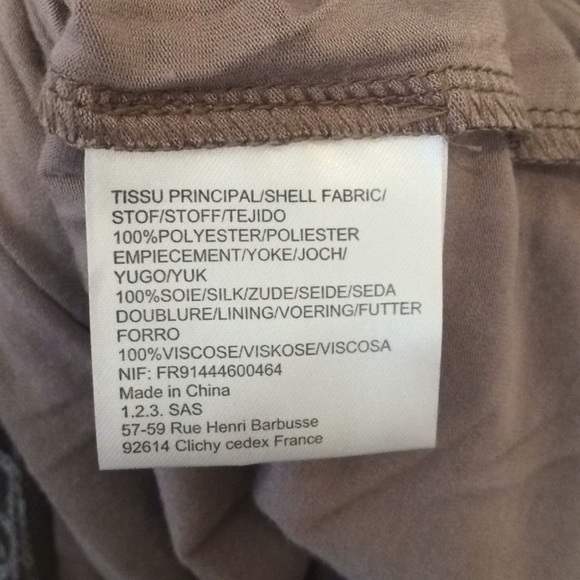 1.2.3. Paris Taupe Sequin Paisley Dress | 4 - Picture 7 of 14